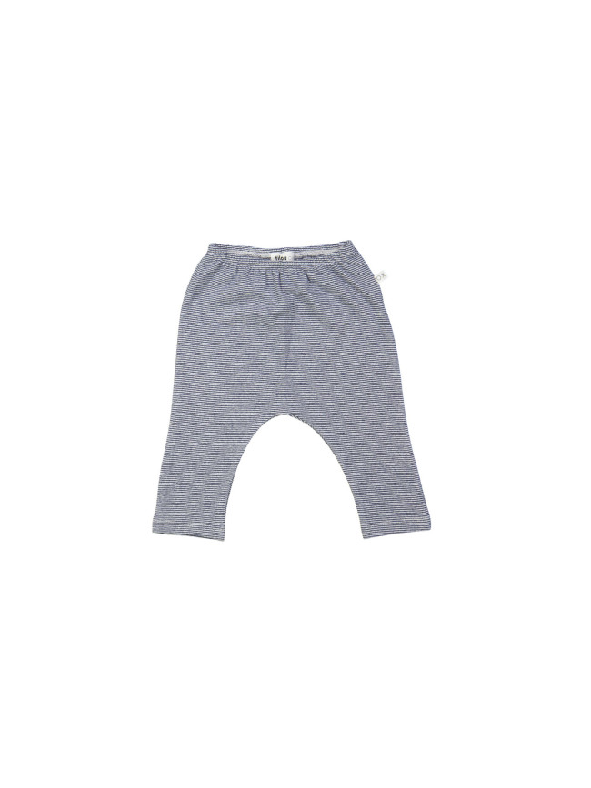 Pantalon rayé fin bleu