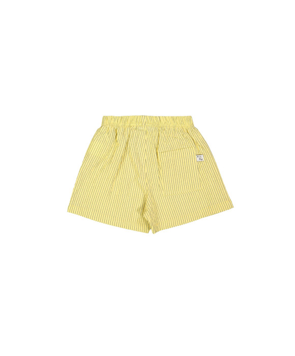 Short rayée jaune