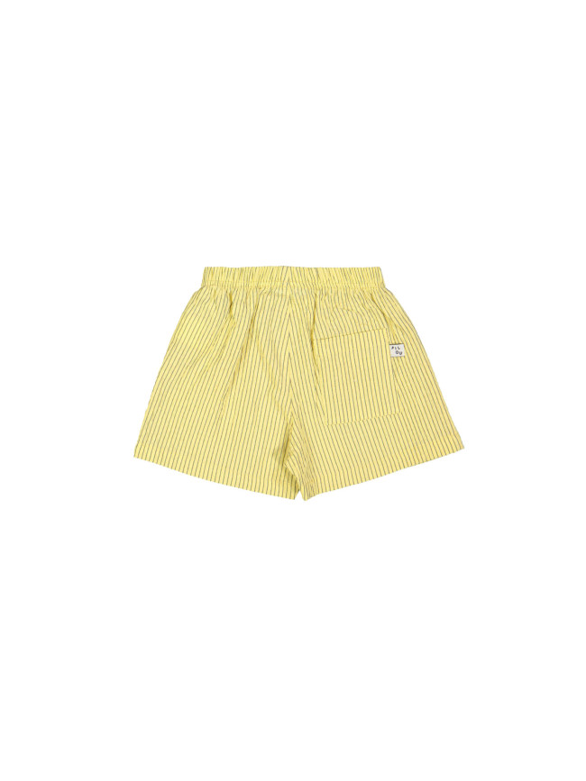 Short rayée jaune