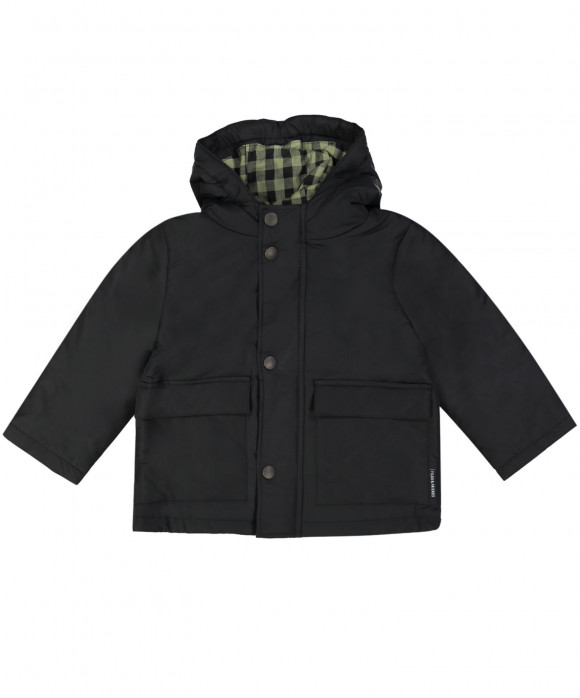 manteau d'hiver bleu foncé