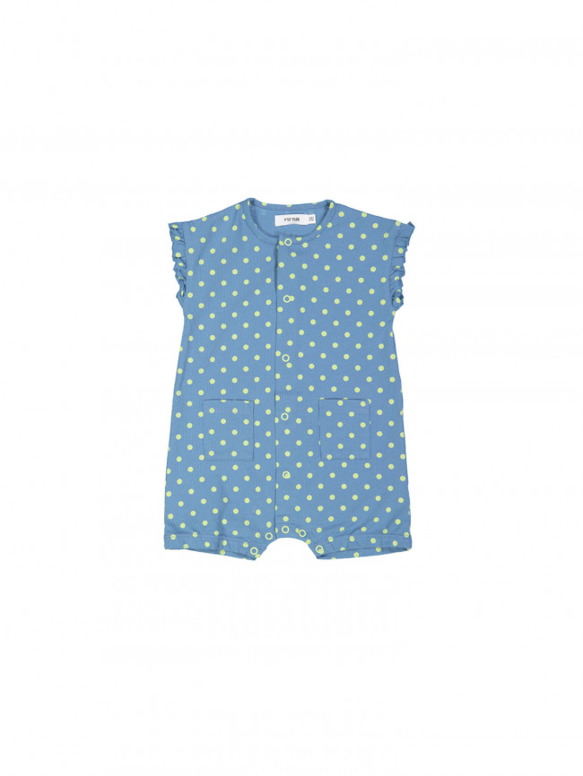 grenouillère dots bleu