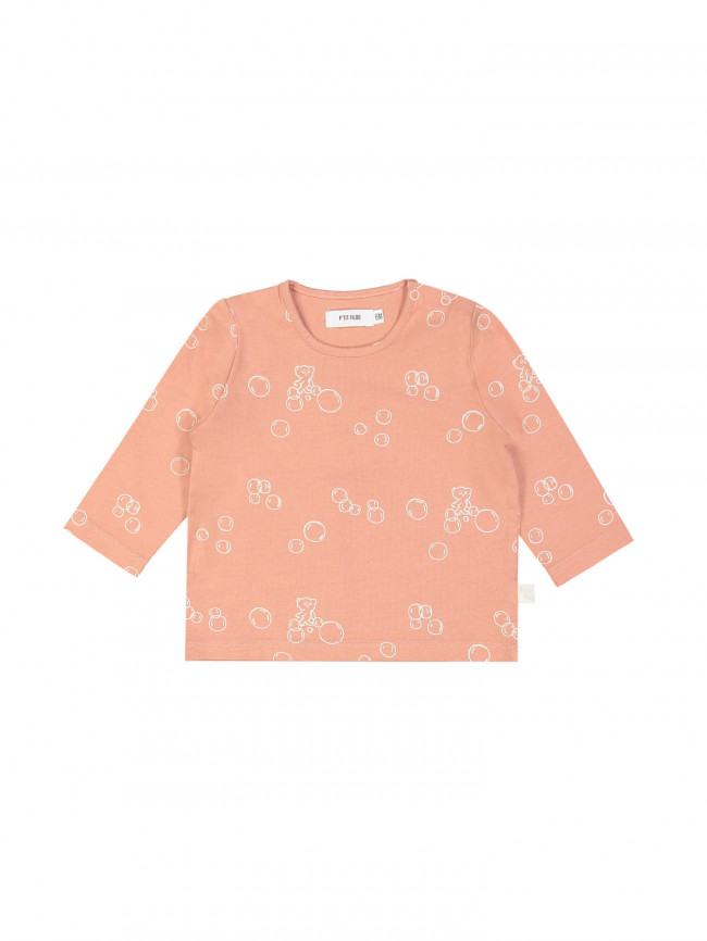 T-shirt little soap all over framboise