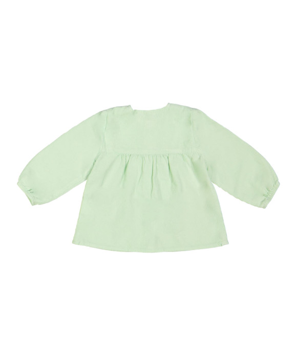 Blouse mini côtelette menthe