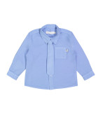 Chemise avec cravate lavande