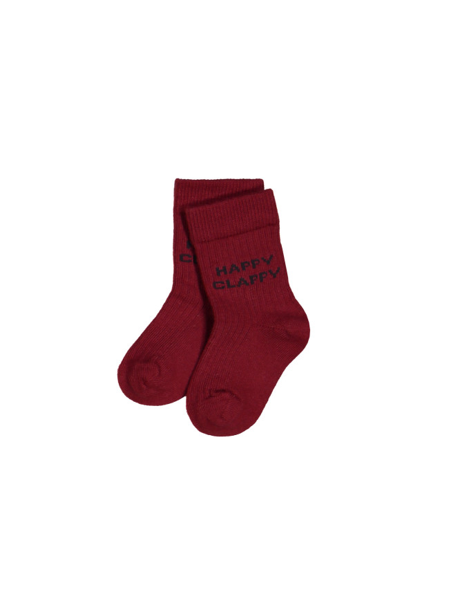 chaussettes happy clappy bordeaux