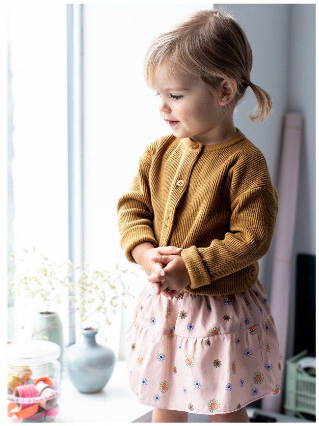 jupe mini smiley fleur