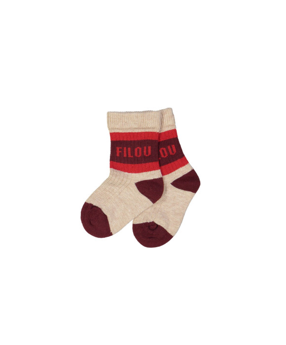 chaussettes filou beige