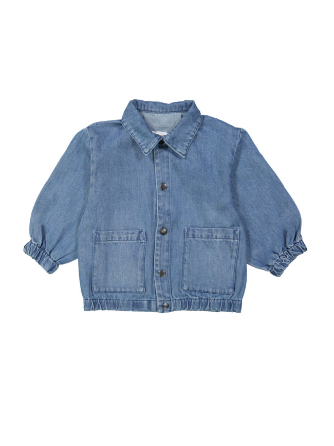 Veste en jean stone bleach