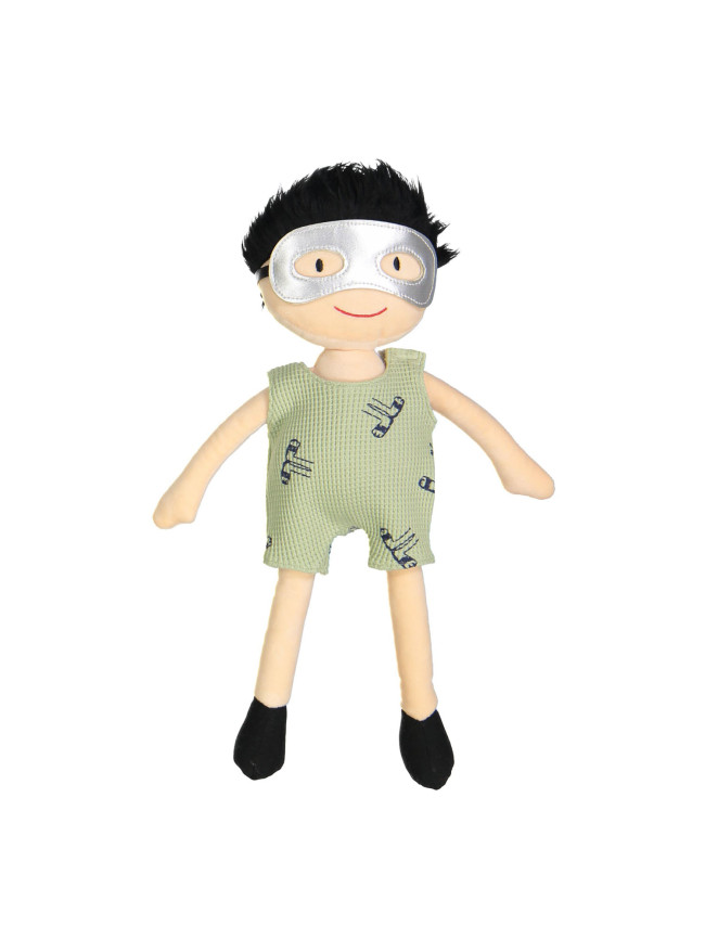 salopette de poupée gaufre à l'aise pistachio