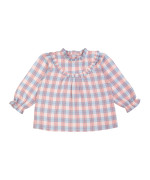 chemisier carreaux rose