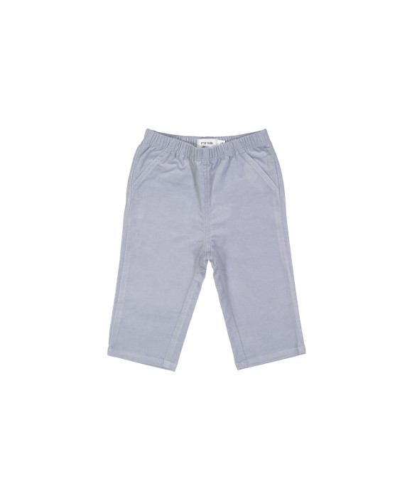 pantalon comfor stretch velours gris bleu