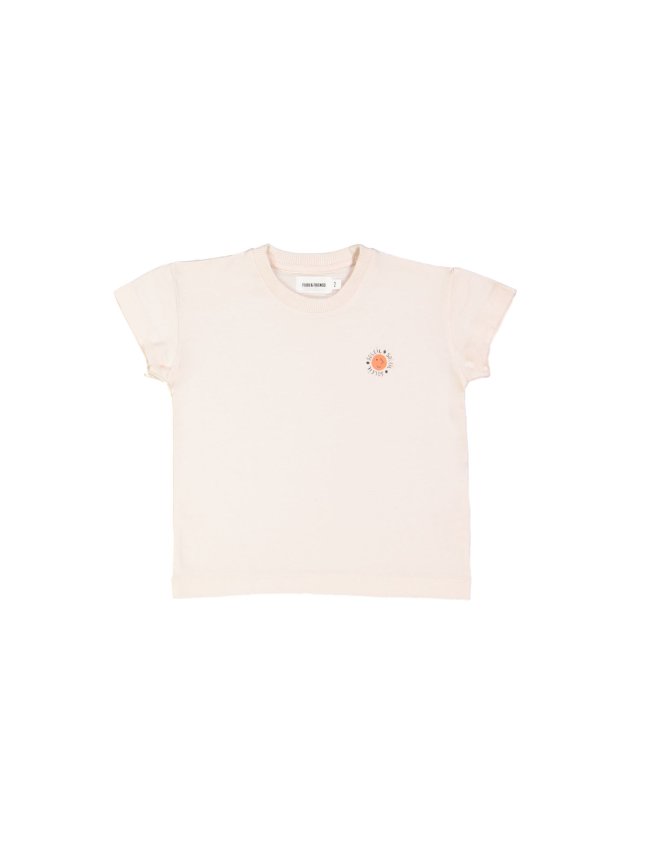 T-shirt soleil rose clair