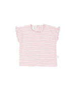 t-shirt mini rayure fuchsia