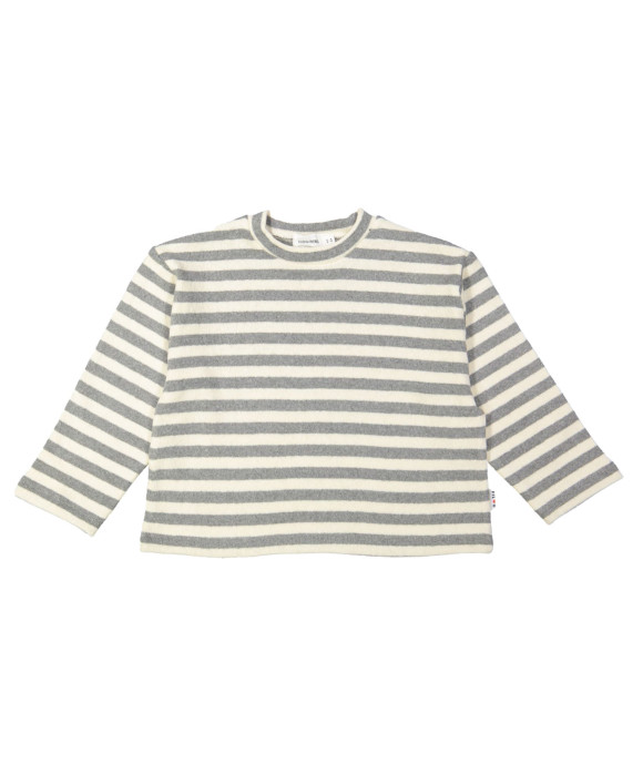 Sweater rayé gris