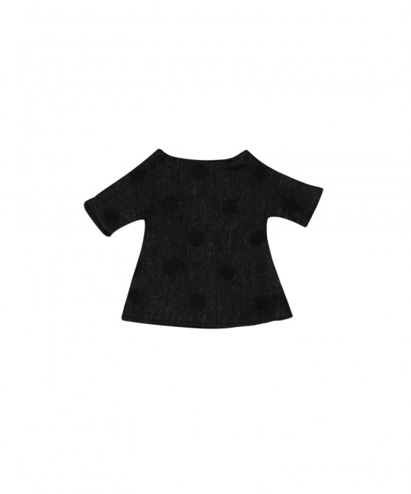 robe de poupée black dots