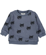 sweater blauw poes 03m