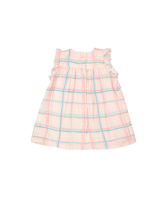 robe mini multigrid rose clair