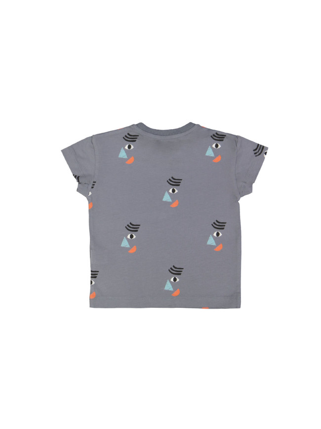 T-shirt garçon gris