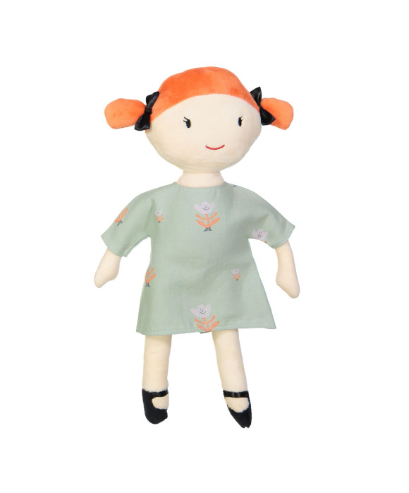 Robe de poupée fleur menthe