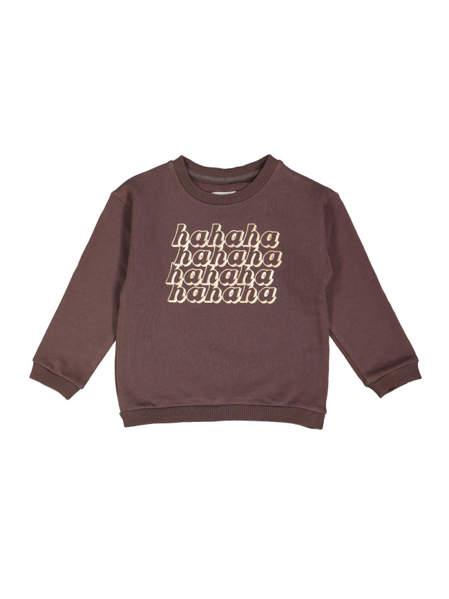 sweater hahaha brun