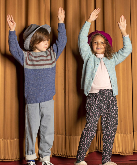 pantalon balloon flowers rose