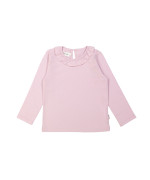 T-shirt volant violet