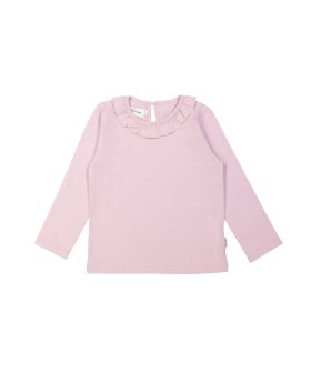 T-shirt volant violet