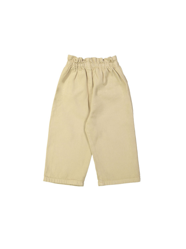 Pantalon paperbag beige