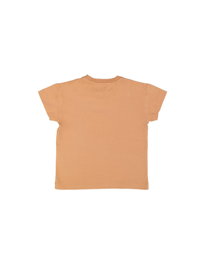 T-shirt objet marron clair