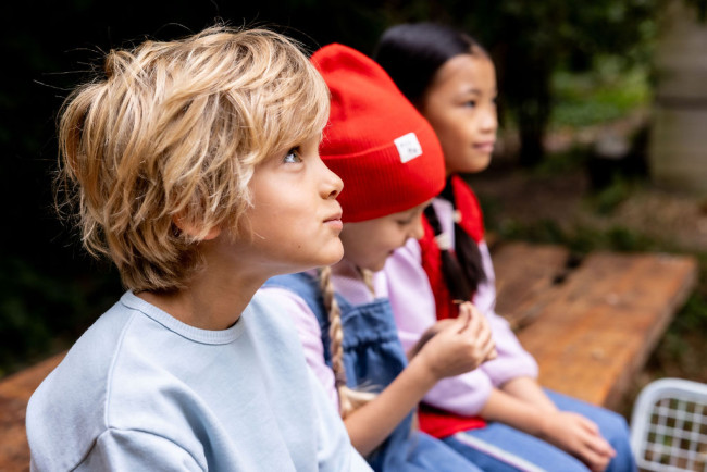 Sweater double rayures bleu clair