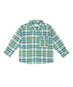 chemise carreaux vert clair