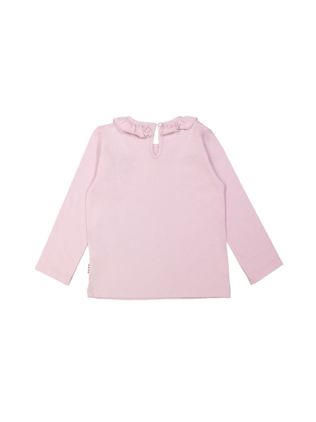 T-shirt volant violet