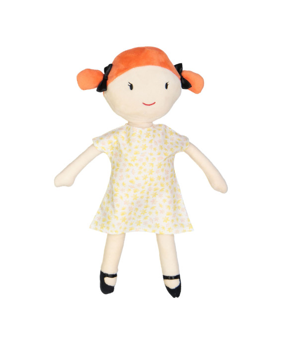 Robe de poupée fleurs écru