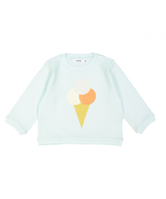 sweater mini structure vert menthe