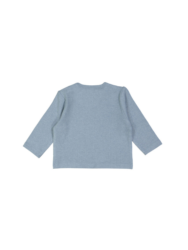 t-shirt M bleu chiné