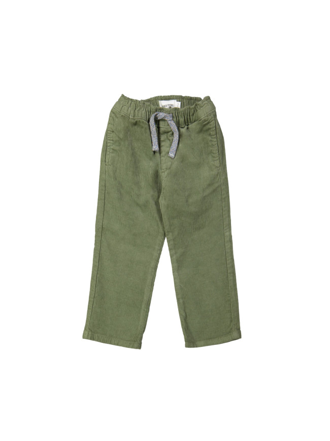 Pantalon confortable côtelé kaki