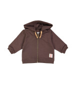 gilet capuchon mini brun