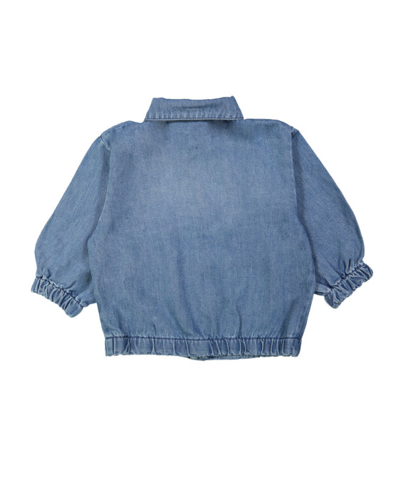 Veste en jean stone bleach