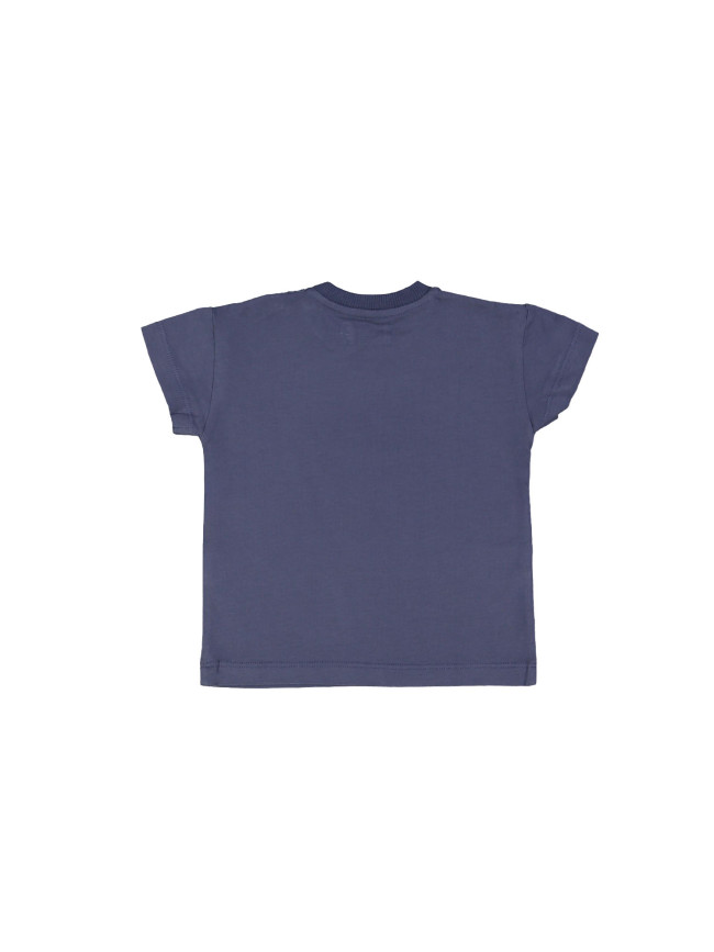 T-shirt garçon gris-bleu