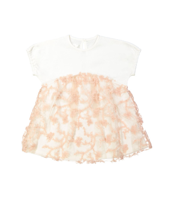 Robe tulle vieux rose