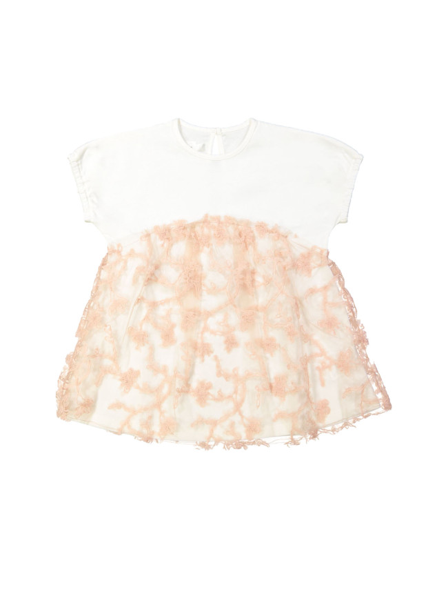 Robe tulle vieux rose