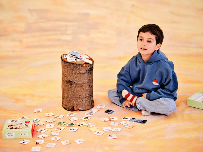 Sweater à capuche renard marine