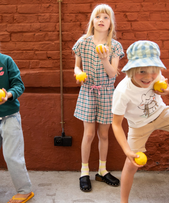 jumpsuit carreaux vert foncé