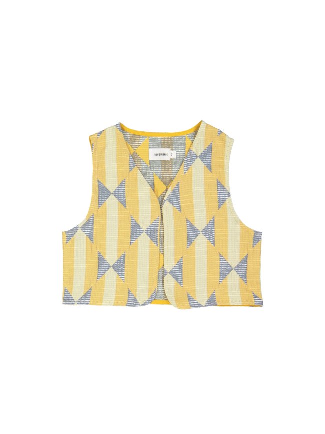 Cardigan bow jaune