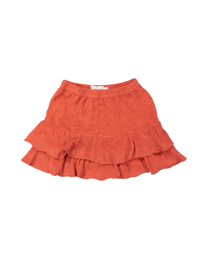 Jupe éponge rouge vif