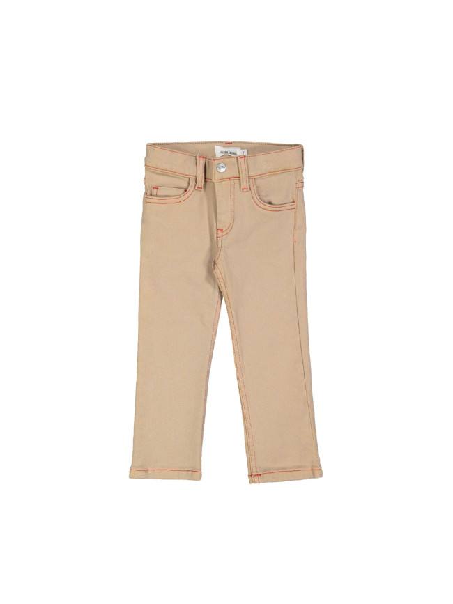Jeans régulier zip beige