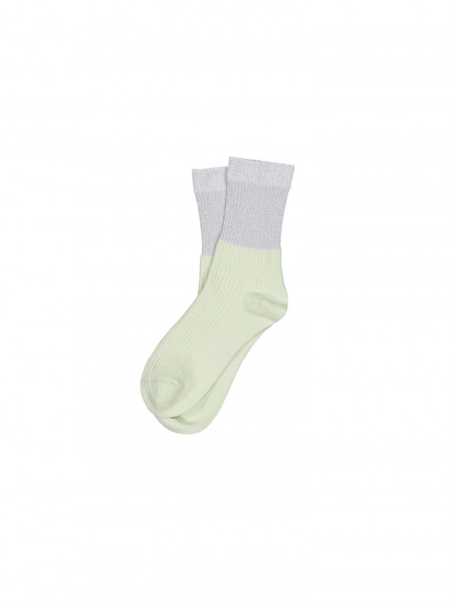 chaussettes colourblock mint