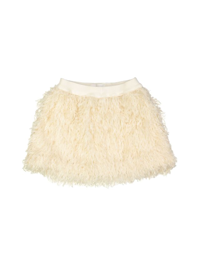 Jupe plume beige