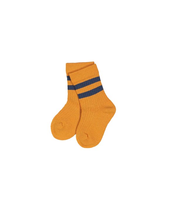Chaussette rayé orange