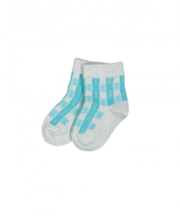 chaussettes vichy teal